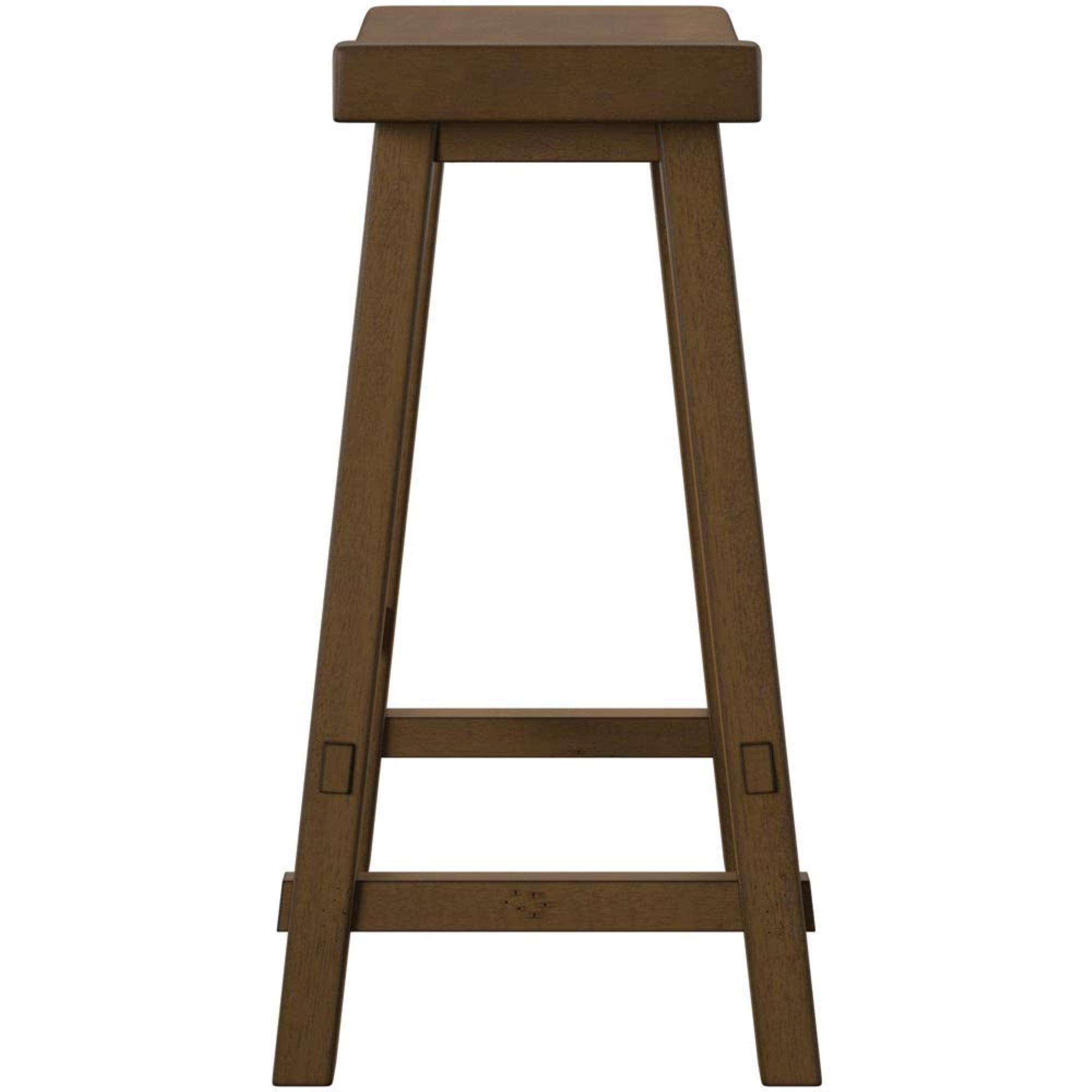 Traditional Tobacco Brown Sawhorse Counter Stool 30"