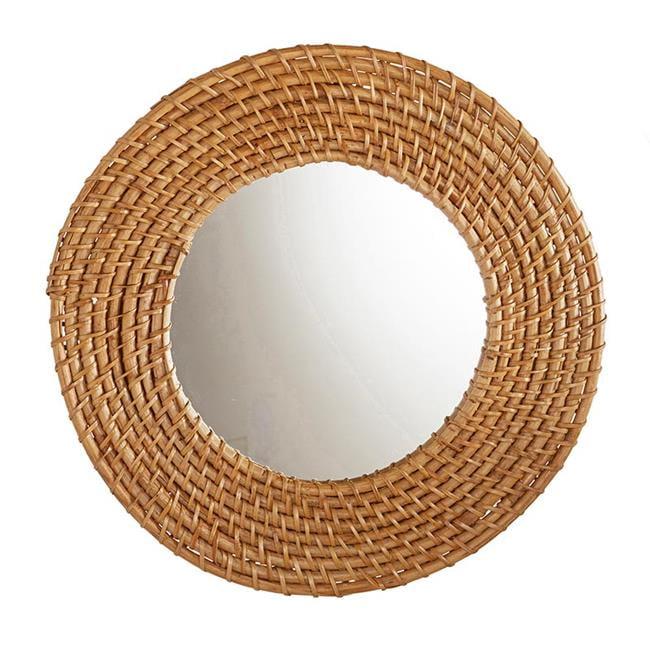 Creative Brands  Rattan Round Mirror - Small