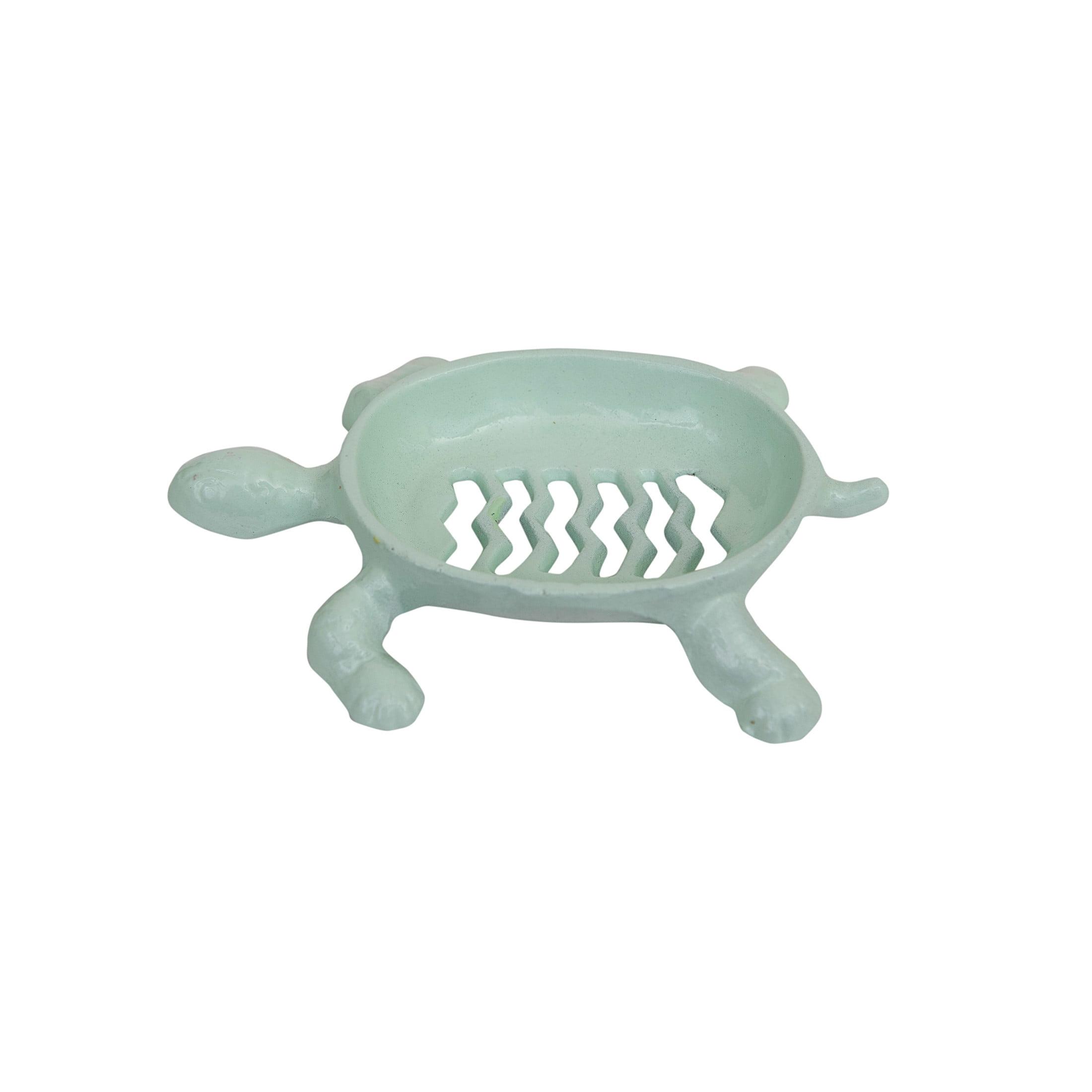 Mint Green Ceramic Turtle Soap Dish