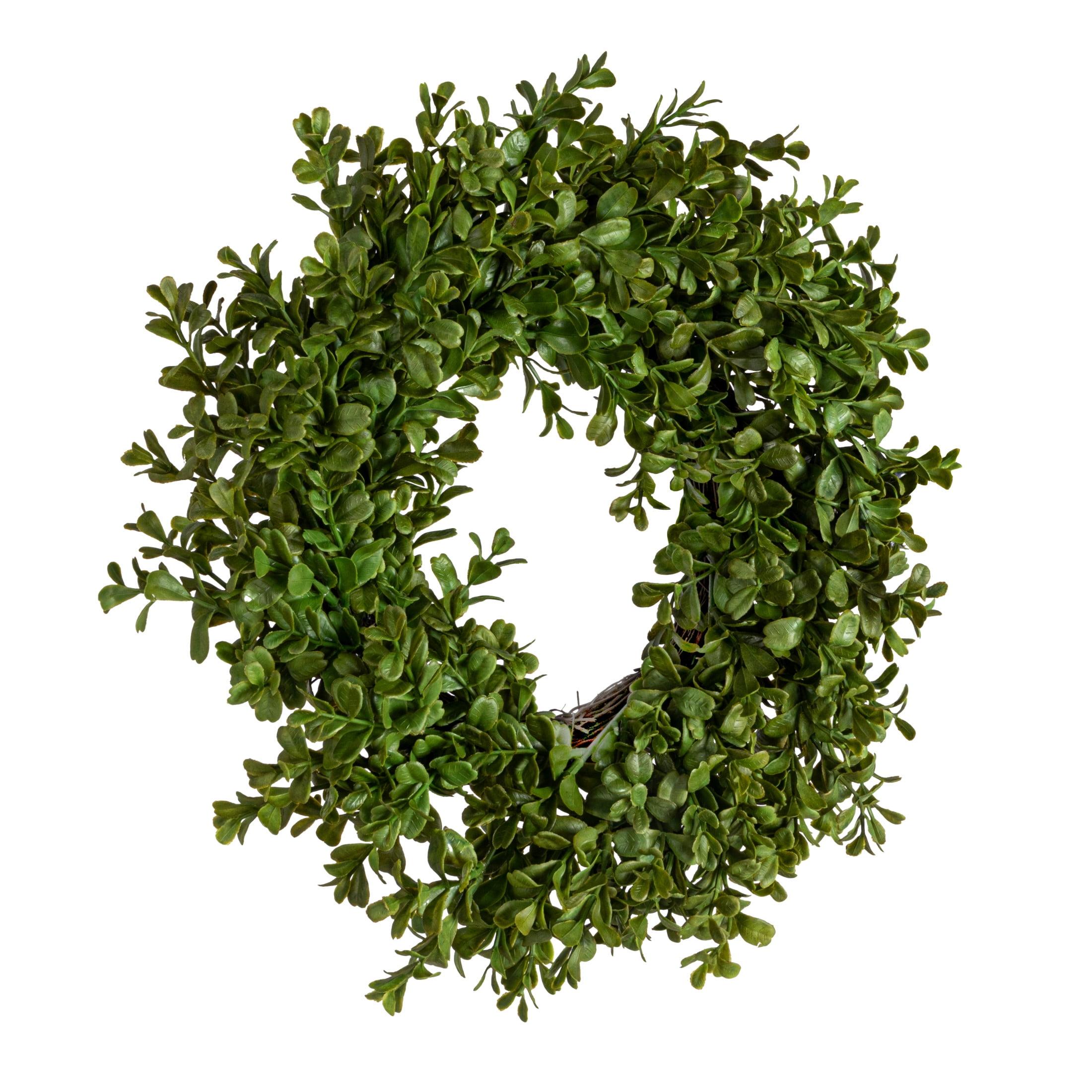 Round Faux Boxwood Wreath