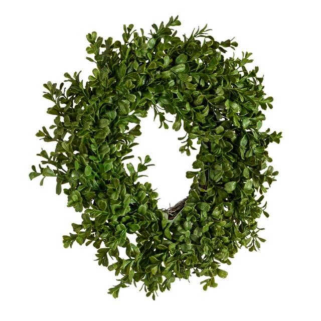 Round Faux Boxwood Wreath