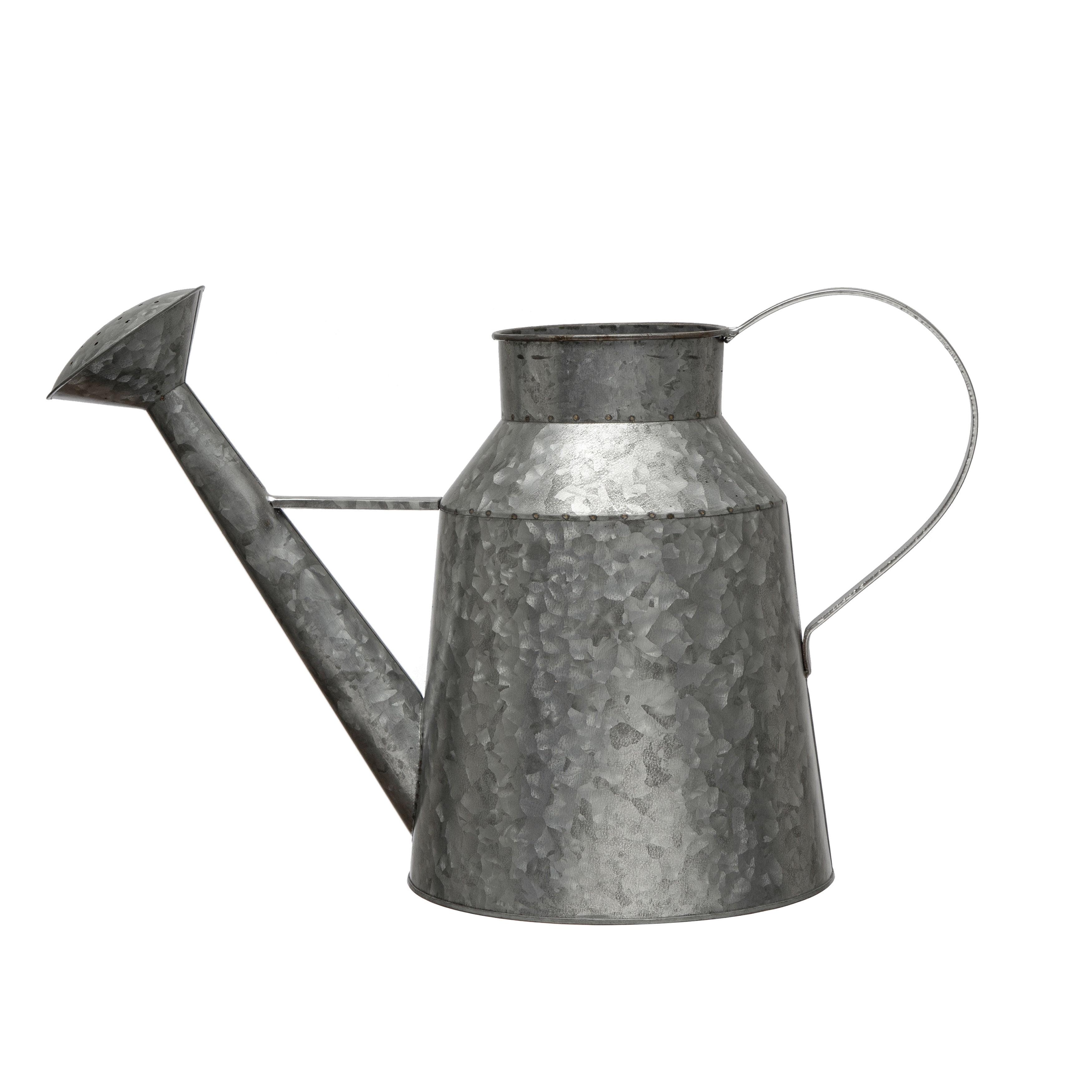 Galvanized Metal 19" Rustic Watering Can