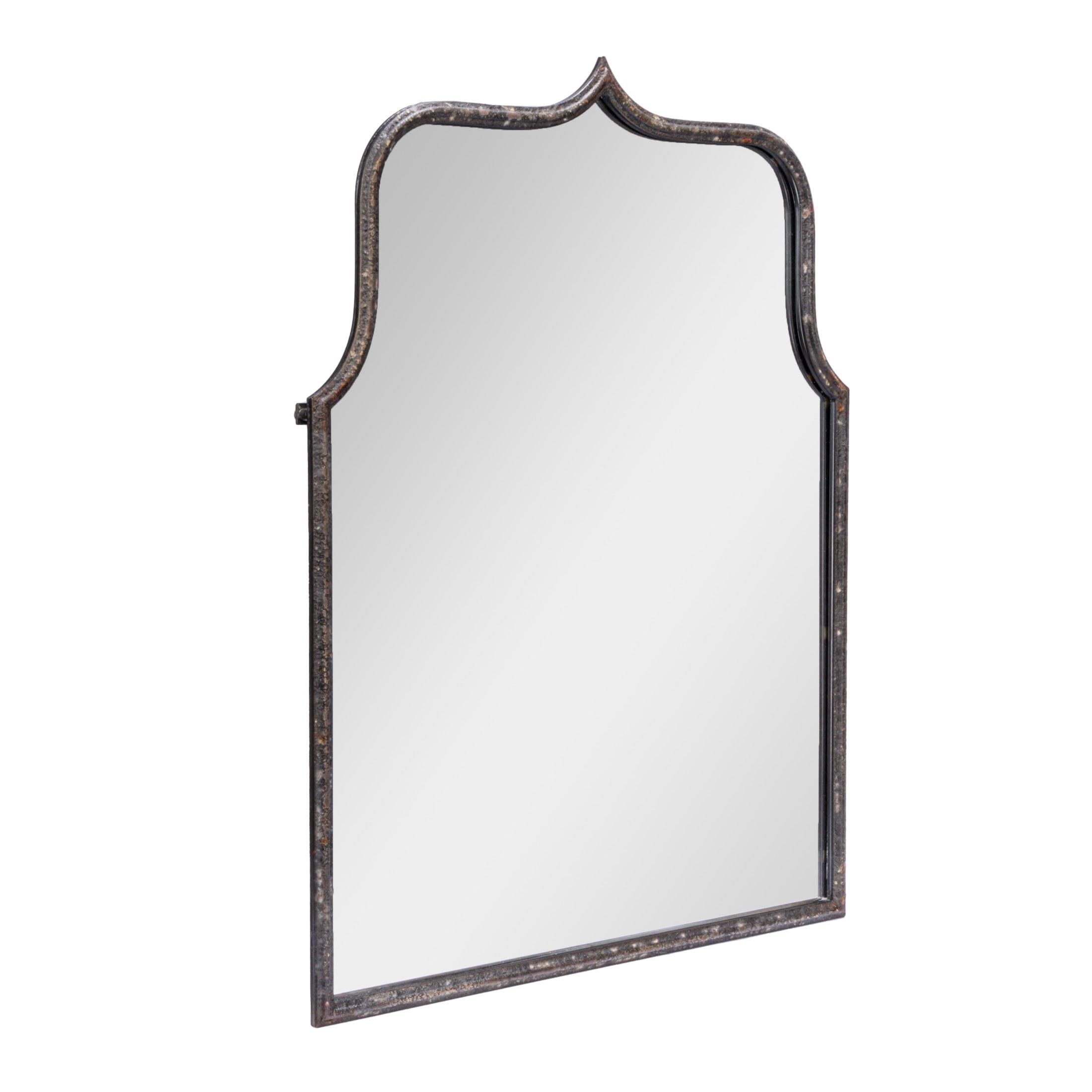 Storied Home Arched Metal Framed Wall Mirror