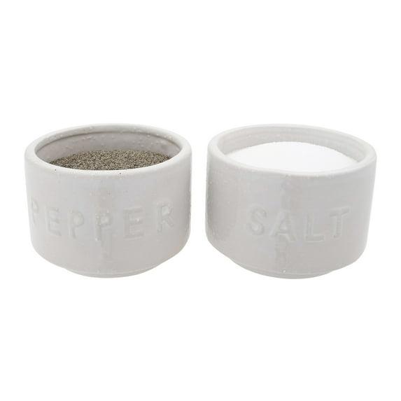 Creative Co-Op Stackable Stoneware Salt and Pepper Shaker Set | Wayfair