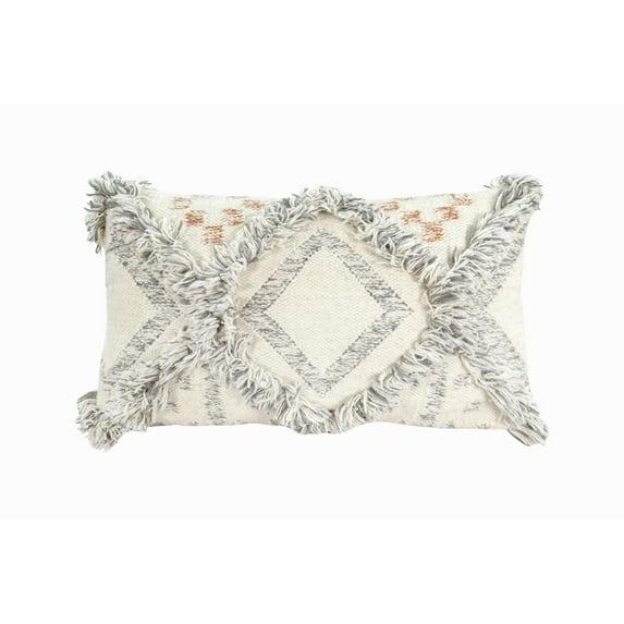 Creative Co-Op Fringed Throw Pillow