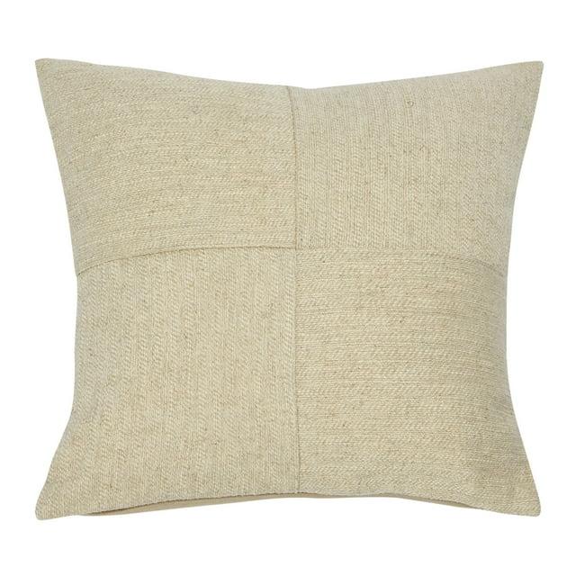 Creative Co-Op Embroidered Reversible Throw Pillow