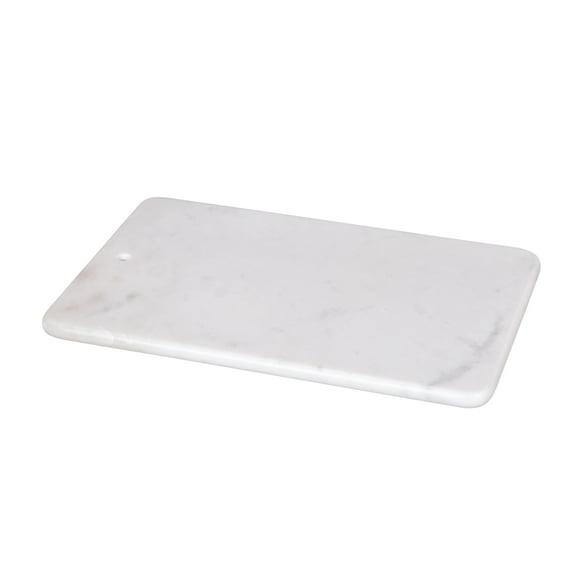 Creative Home Genuine Natural White Marble 9" x 14" Cutting Board, Serving Board