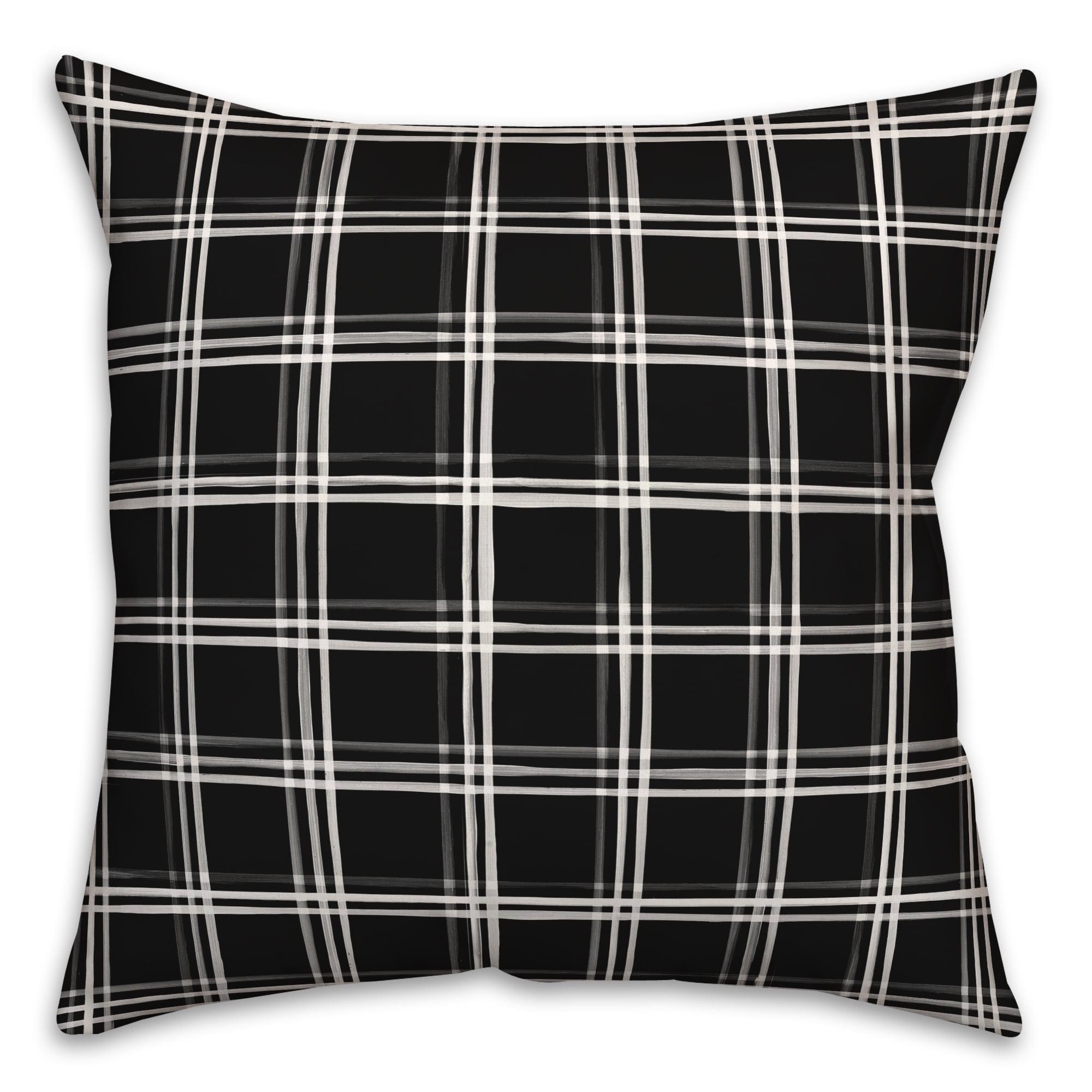 Designs Direct Creative Group Plaid Indoor/Outdoor Reversible Throw Pillow