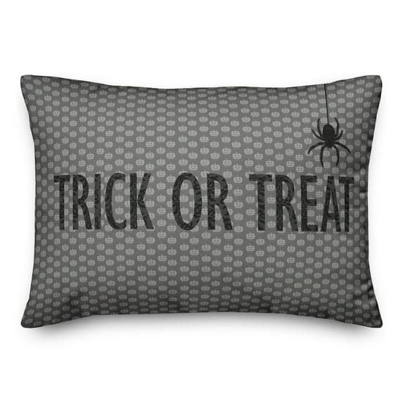 Creative Products Black and White Trick or Treat 14x20 Spun Poly Pillow
