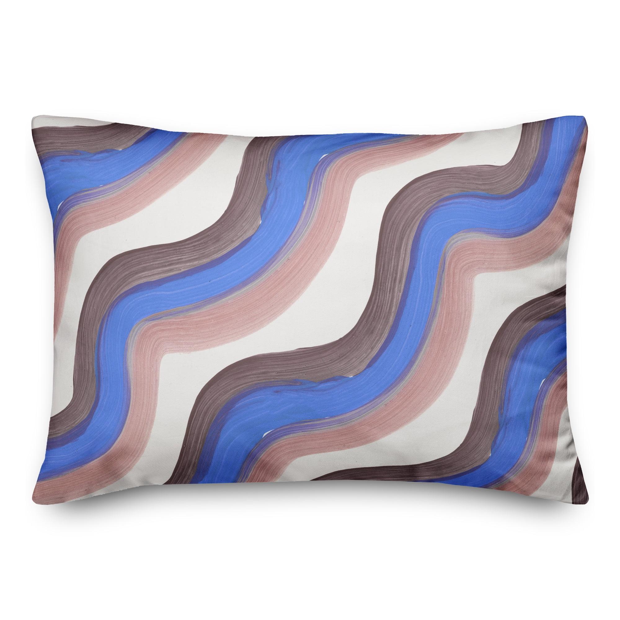 Striped Indoor/Outdoor Reversible Throw Pillow