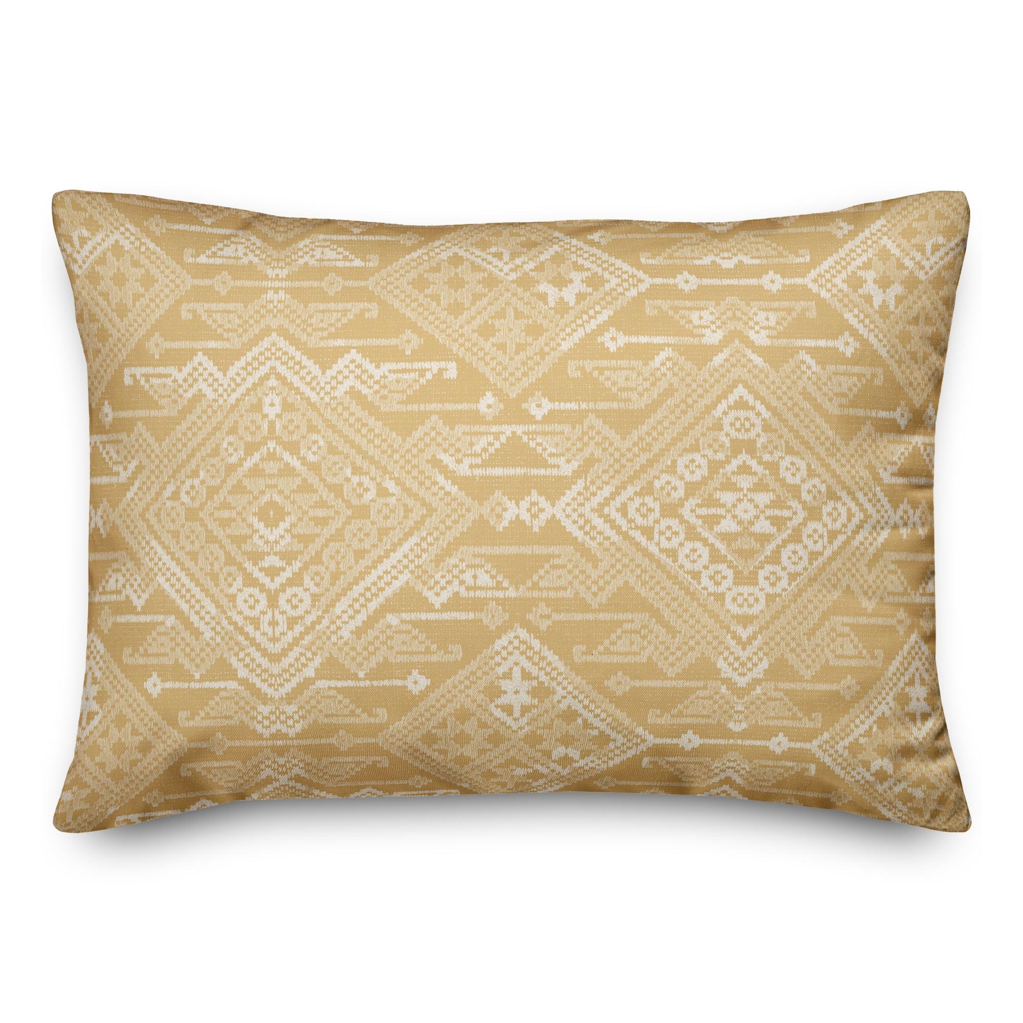 Creative Products Persian Gold Pattern 20 x 14 Indoor / Outdoor Pillow