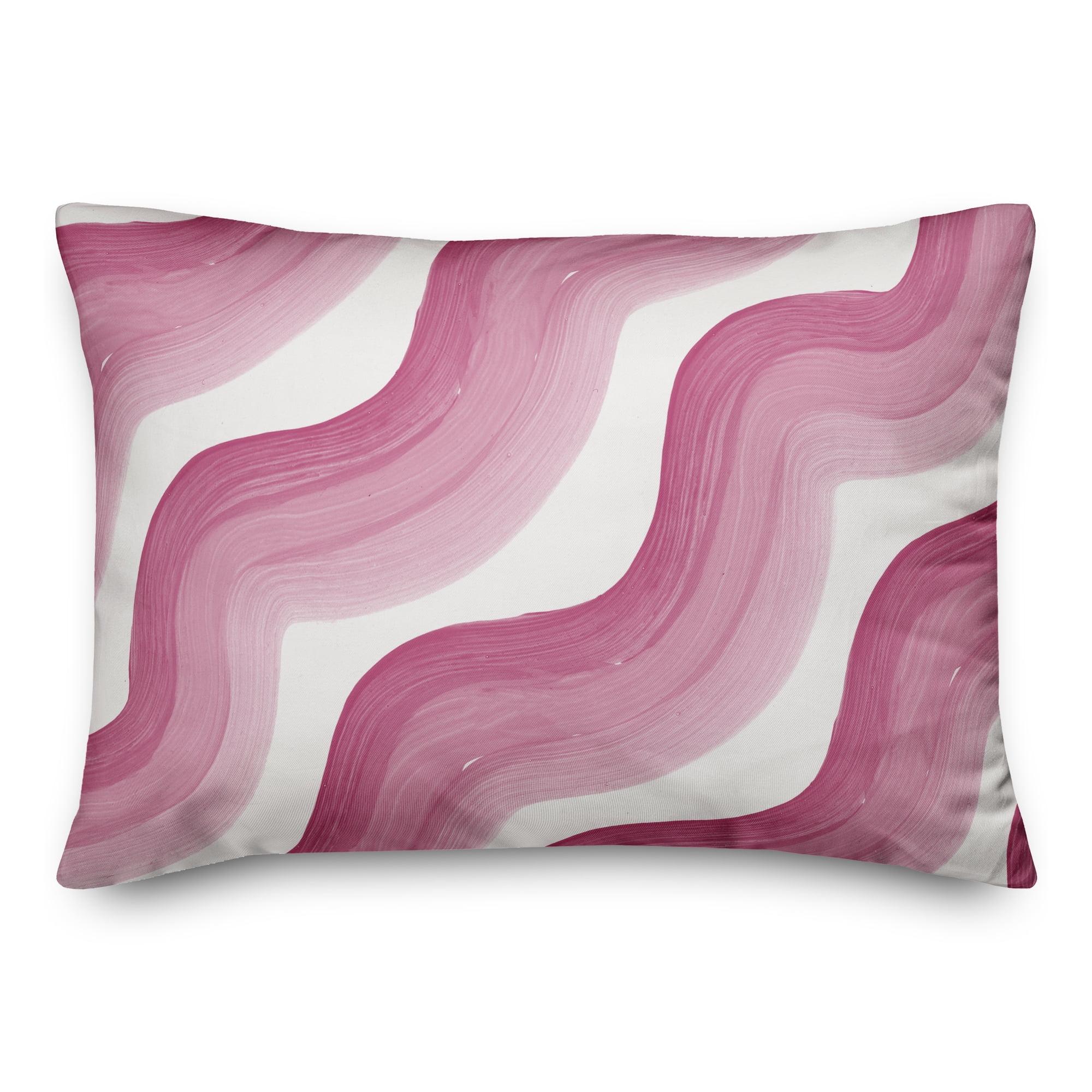 Creative Products Pink Waves 20 x 14 Indoor / Outdoor Pillow