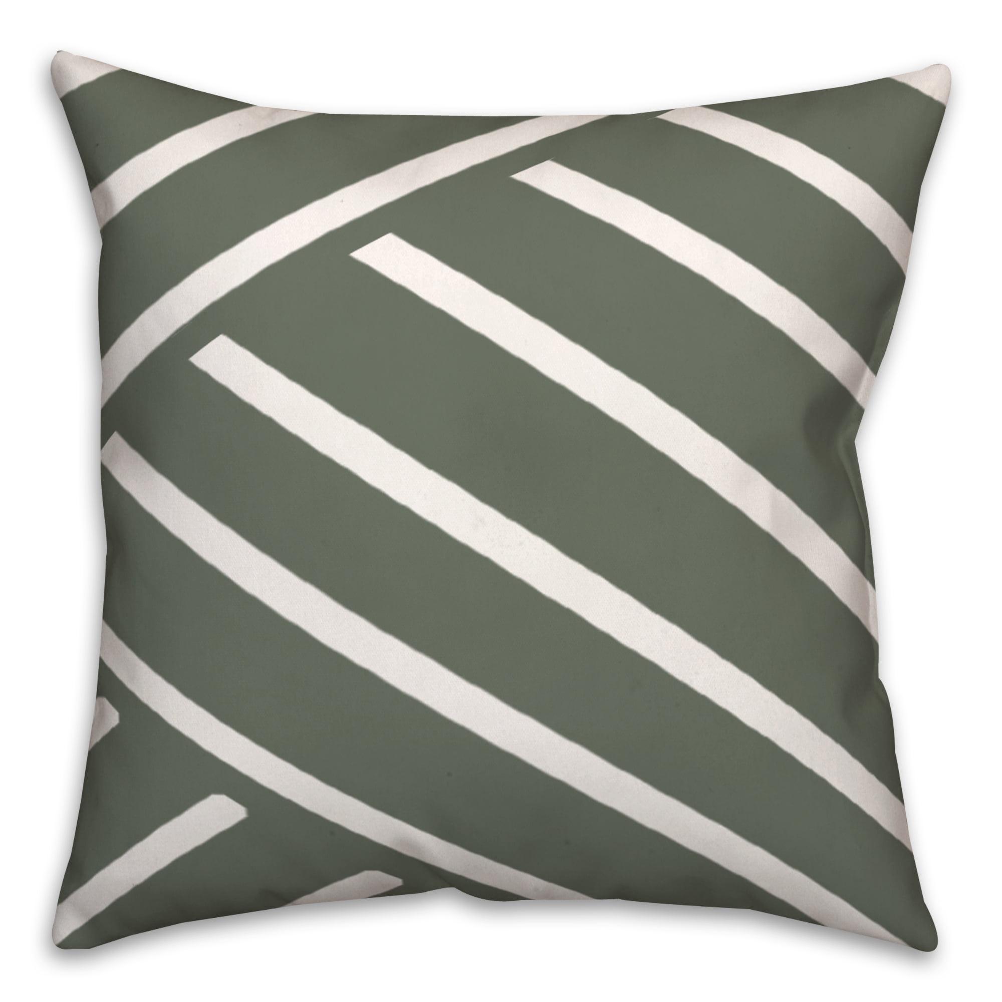 Creative Products Sage Herringbone 18 x 18 Indoor / Outdoor Pillow