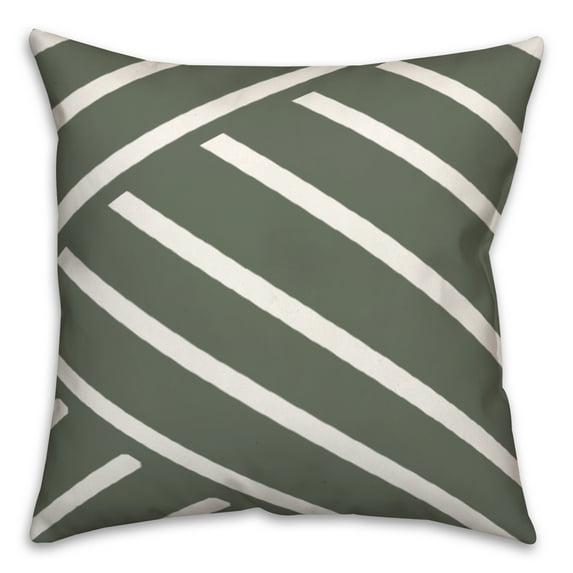 Designs Direct Creative Group Striped Indoor/Outdoor Reversible Throw Pillow