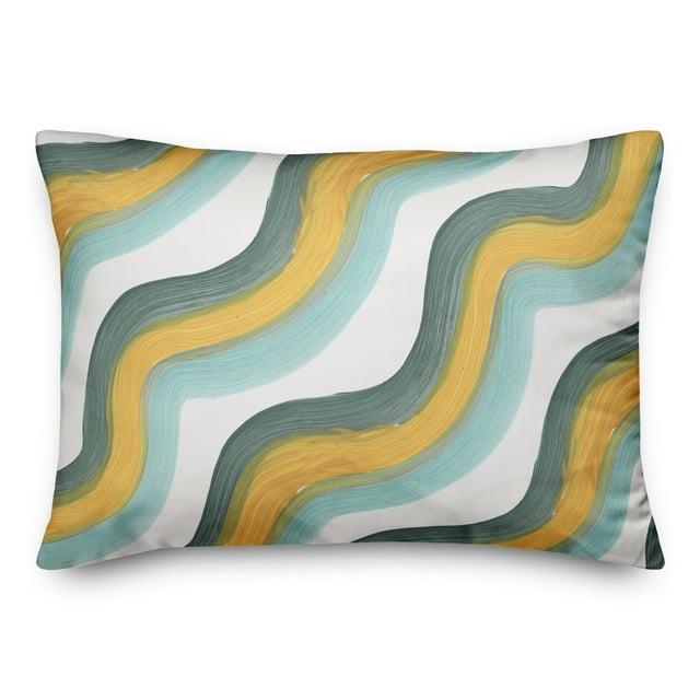 Designs Direct Creative Group Striped Indoor/Outdoor Reversible Throw Pillow