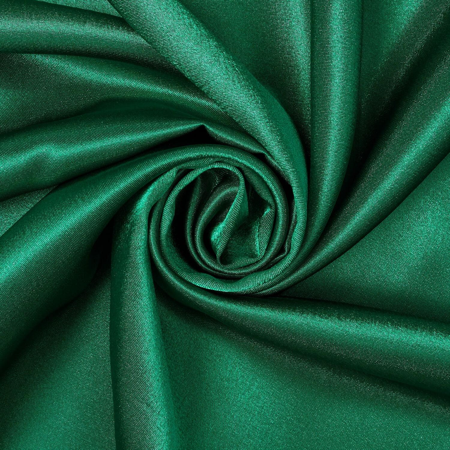Crepe Back Satin Bridal Fabric Drapery Soft 60" Inches By the Yard (Hunter Green)
