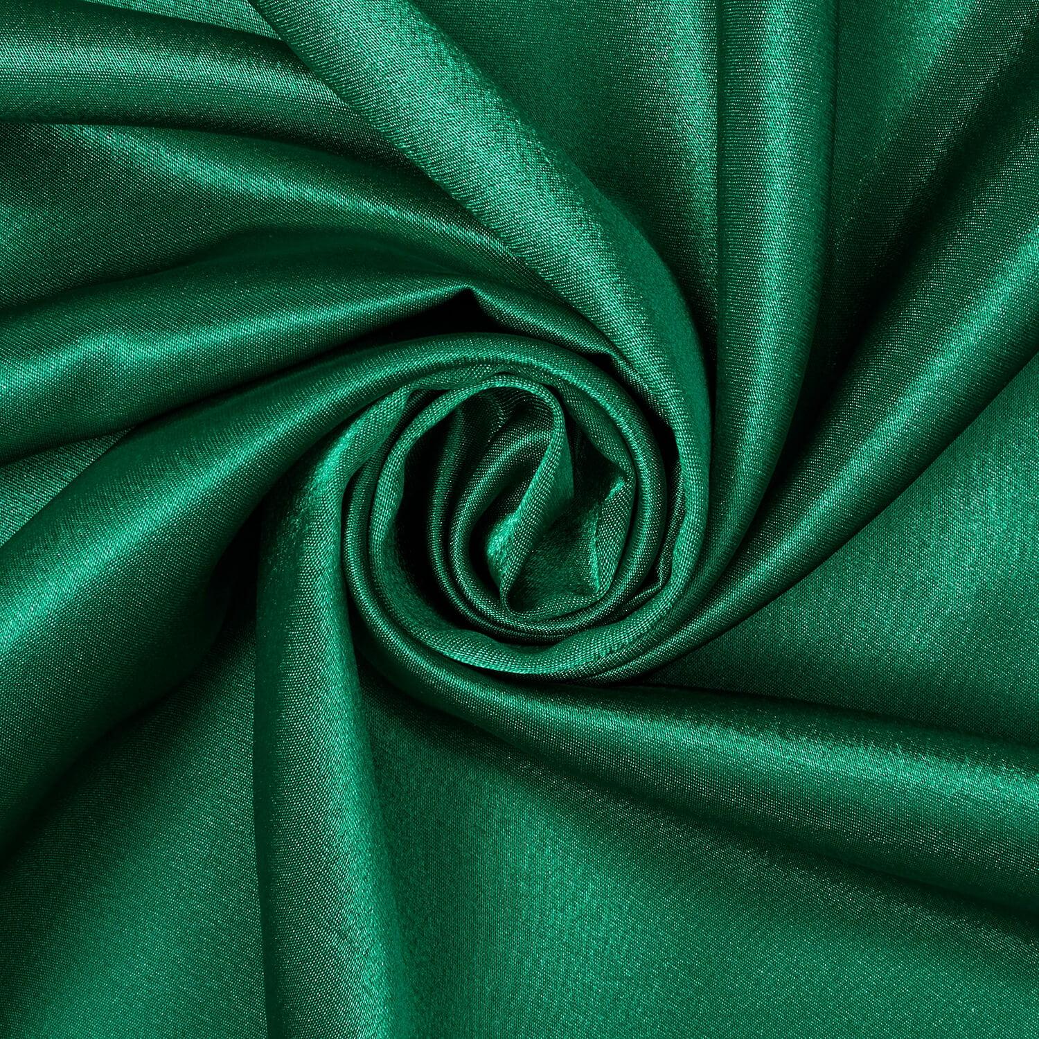 Crepe Back Satin Bridal Fabric Drapery Soft 60" Inches By the Yard (Hunter Green)