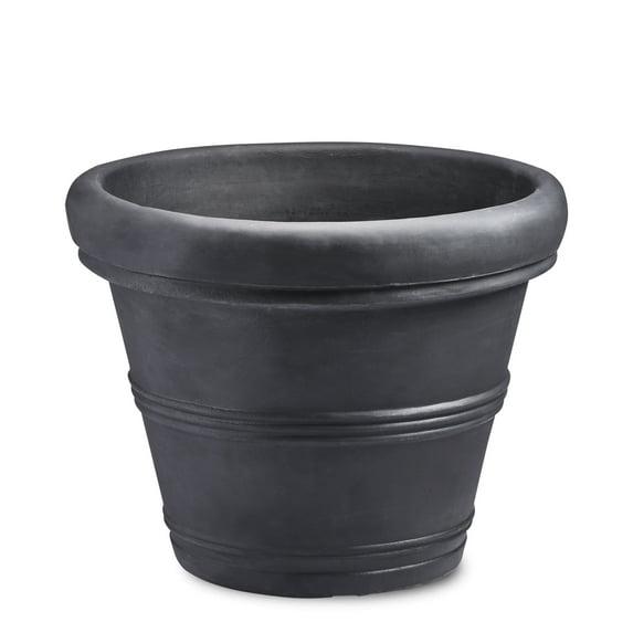 Crescent Garden Rolled-Rim Planter Pot
