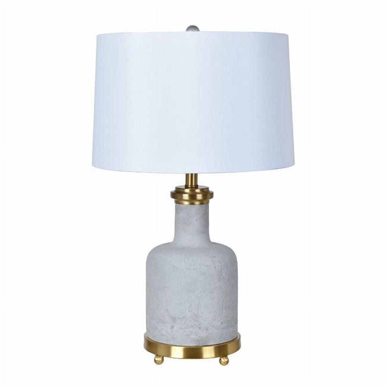 White Adjustable Stone Table Lamp Set with 3-Way Switch