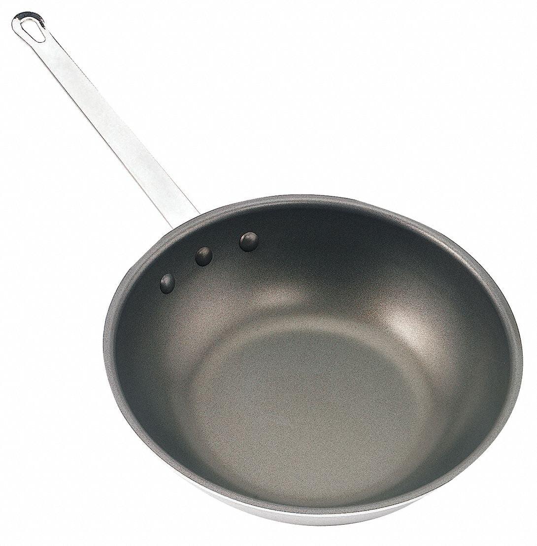 Silver Aluminum Non-Stick 12.5-Inch Wok Pan