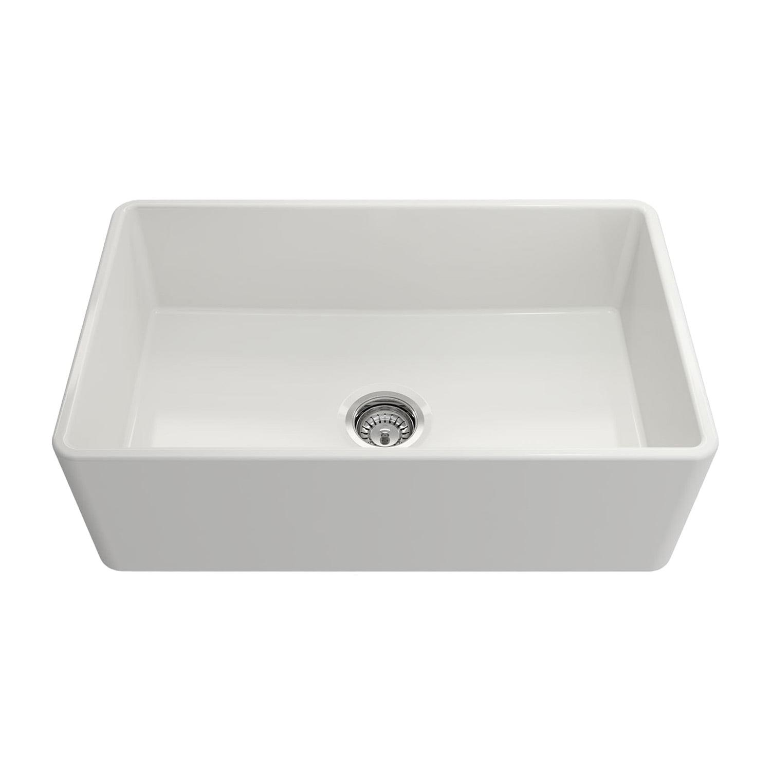 30'' L Farmhouse / Apron Single Bowl Fireclay Kitchen Sink