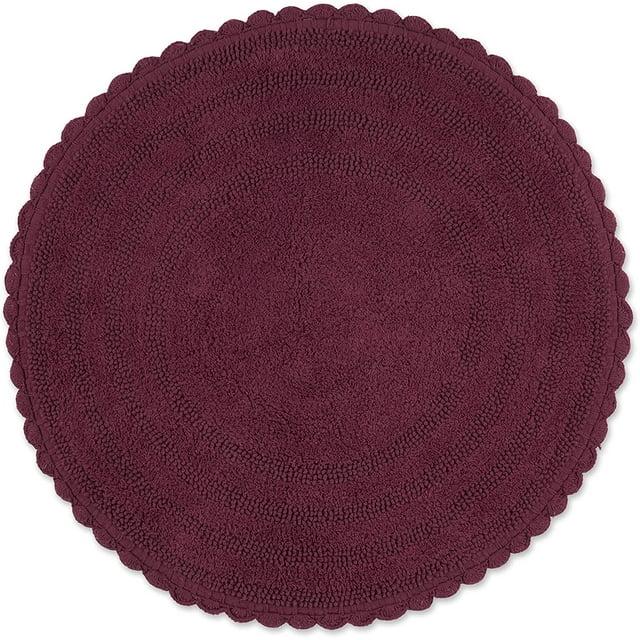 Wine Round Crochet Bath Mat