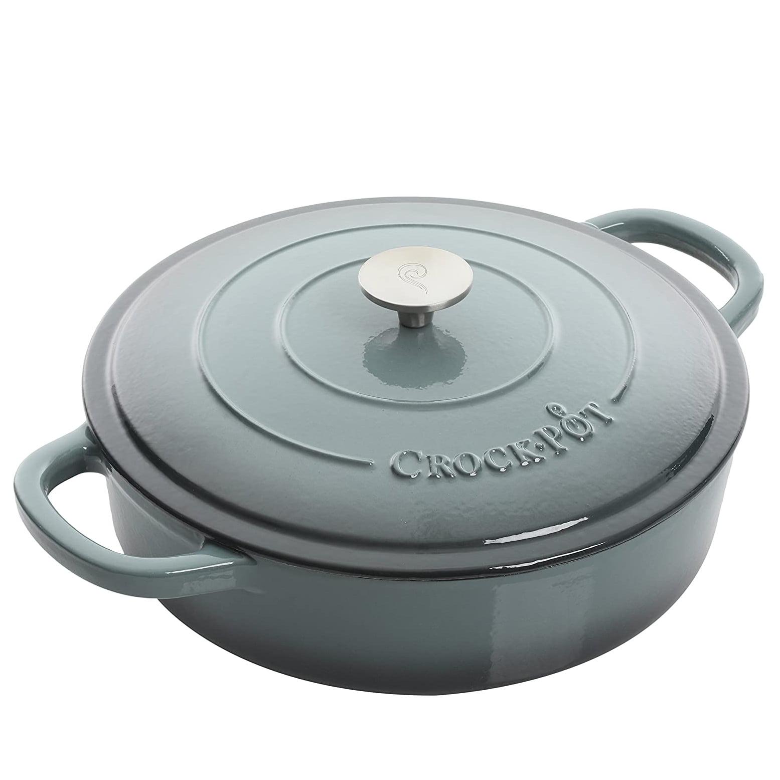 Crock-pot Crock-pot Artisan 5 qt. Non-Stick Cast Iron Round Braiser with Lid