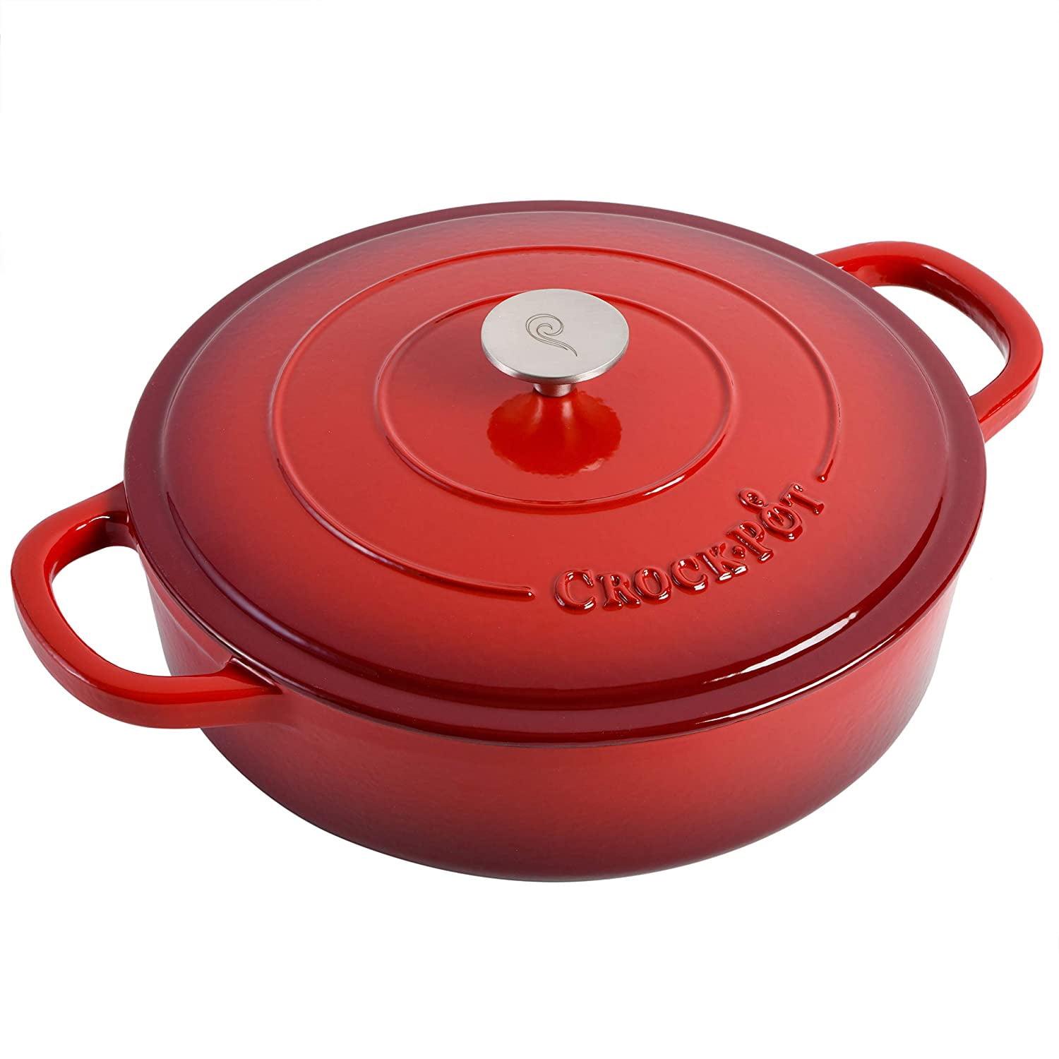 Crock-pot Crock-pot Artisan 5 qt. Non-Stick Cast Iron Round Braiser with Lid