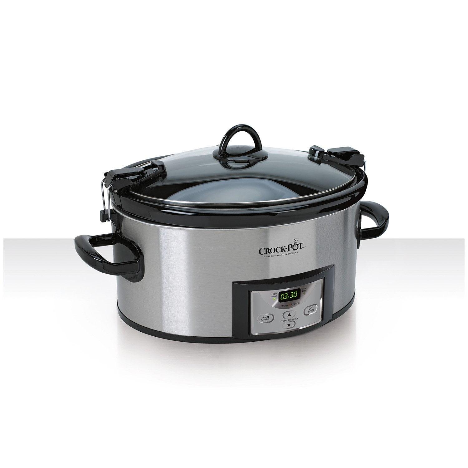 Stainless Steel 7-Quart Digital Programmable Slow Cooker with Timer