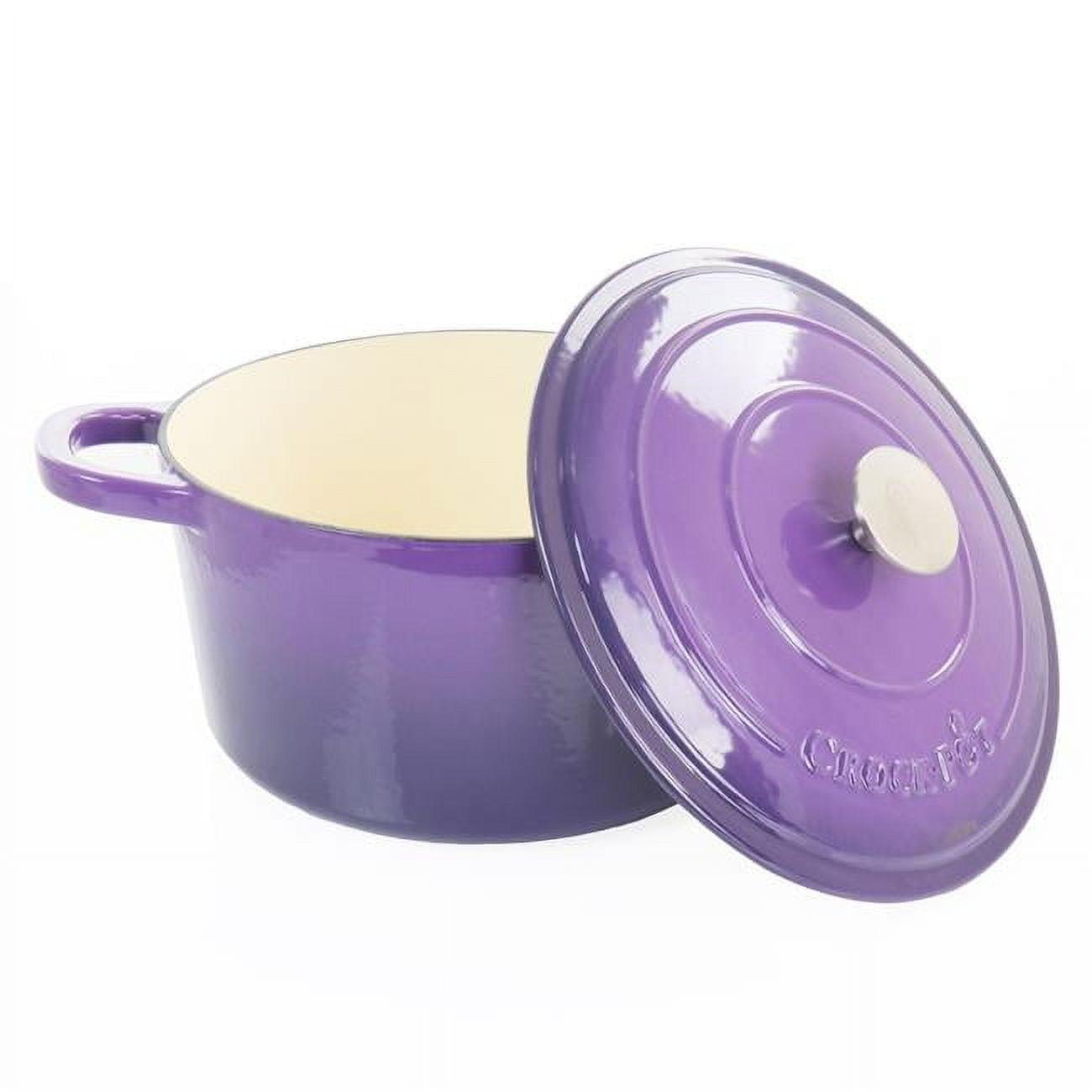 Lavender Enameled Cast Iron 5-Quart Dutch Oven with Lid