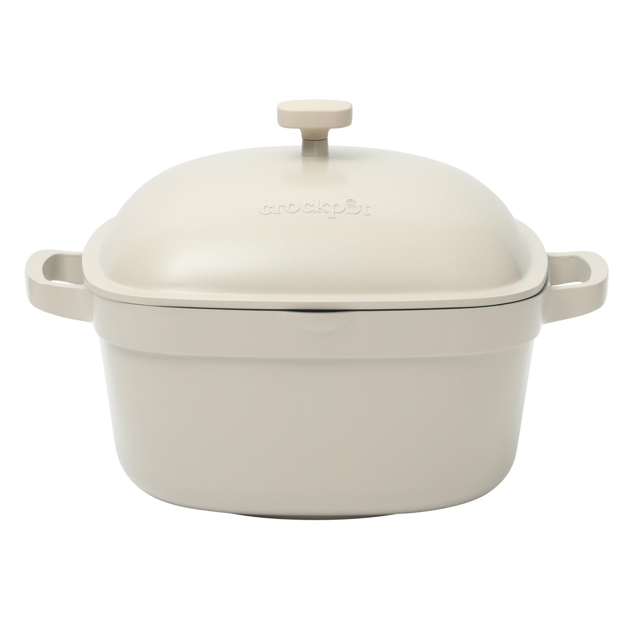 Crock-pot Crock-Pot Northvale Cast Aluminum Lightweight Durable 5.2 Quart Heavy Duty Dutch Oven Pot With Lid, Oven Safe, Dual Handles
