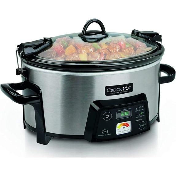 Crock-Pot SCCPCTS605-S Cook Travel Serve 6-Quart Programmable Slow Cooker