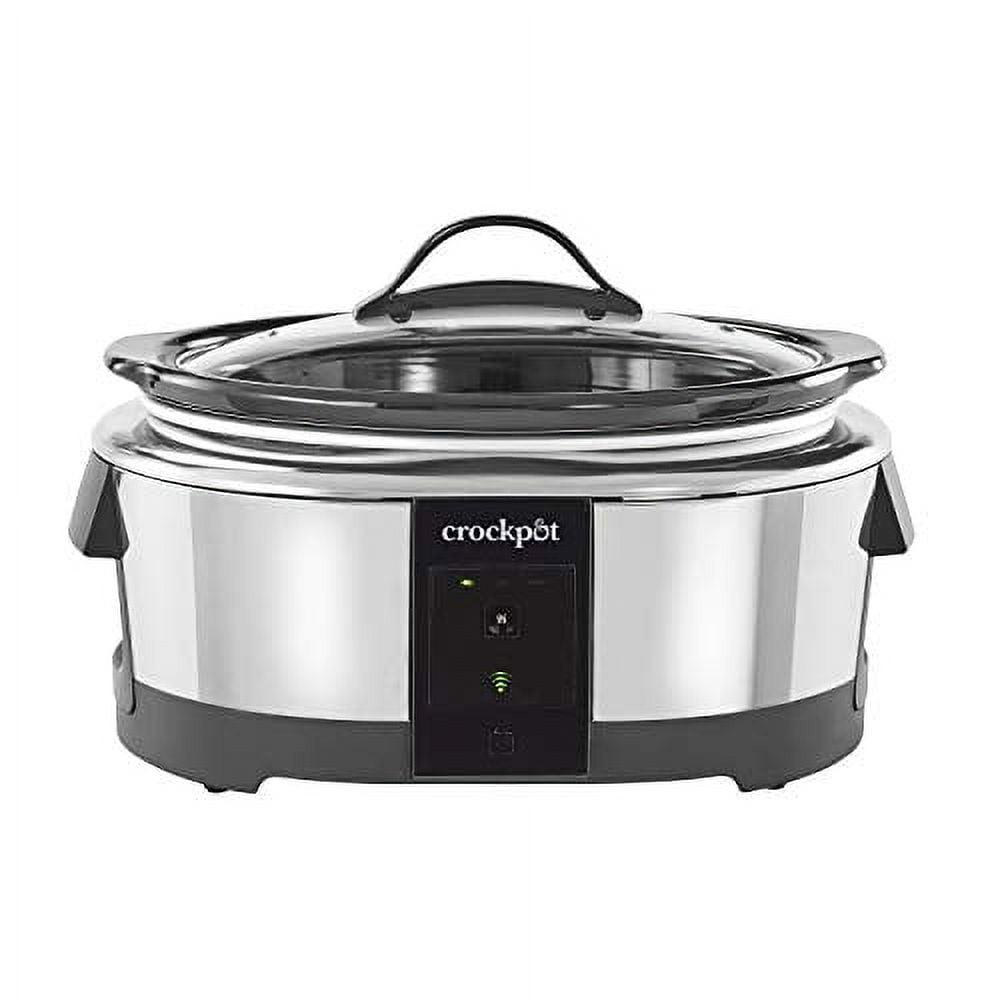 Open Box Slow Cooker 6-Quart Programmable Stainless Steel Compatible w/ Alexa (Good)