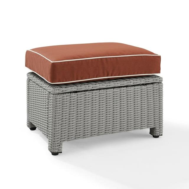 Bradenton Outdoor Wicker Ottoman - Crosley