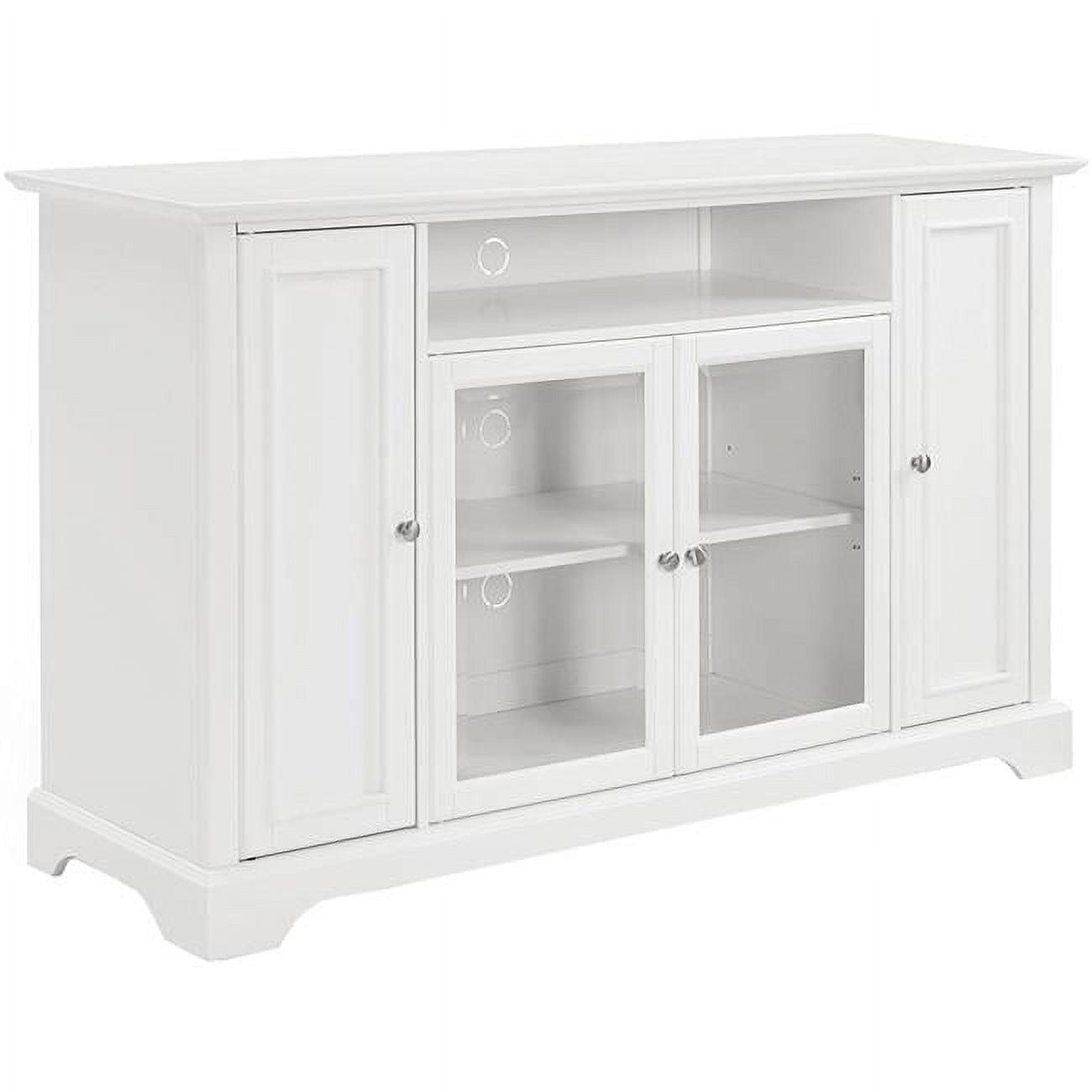 Campbell Classic White 60" TV Stand with Adjustable Shelving
