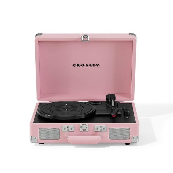 Crosley Cruiser Premier Vinyl Record Player with Speakers and Bluetooth -Blush Pink
