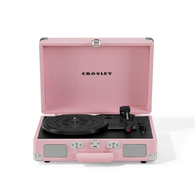 Crosley Cruiser Premier Vinyl Record Player with Speakers and Bluetooth -Blush Pink