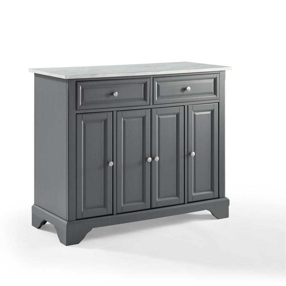 Avery Kitchen Cart - Crosley: Hardwood Brushed Nickel