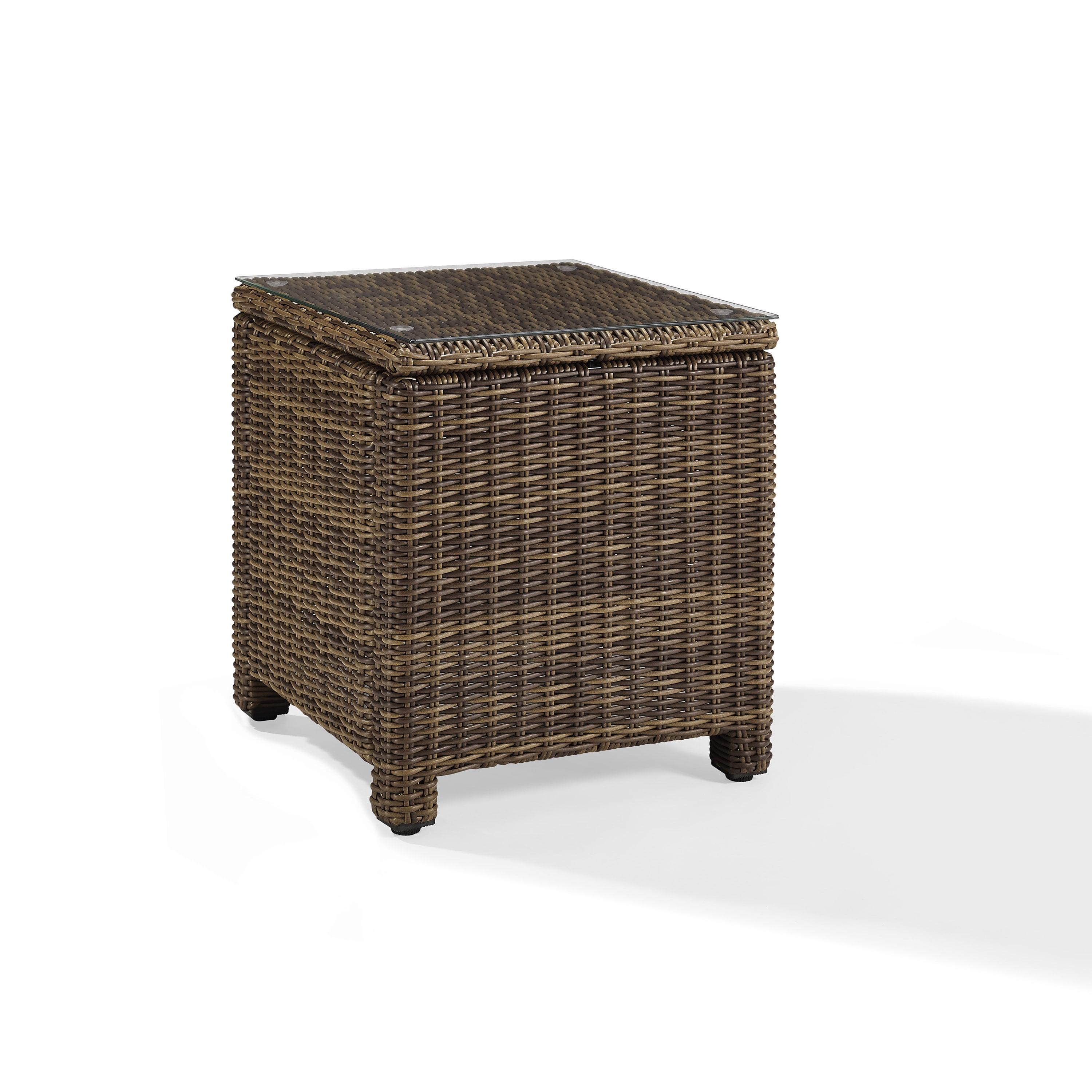 Bradenton Outdoor Wicker Rectangular Side Table - Crosley