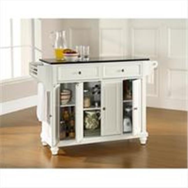 Cambridge Black Granite Top Full Size Kitchen Island/Cart - Crosley