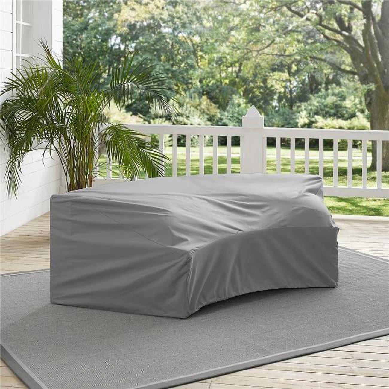 Gray Waterproof Polyester Outdoor Sectional Furniture Cover