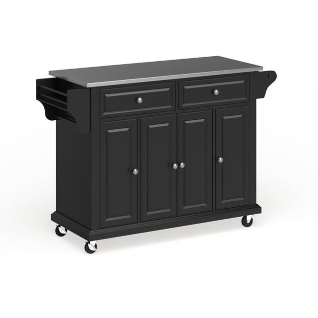 Crosley Furniture  Solid Granite Top Kitchen Cart-Island - Black