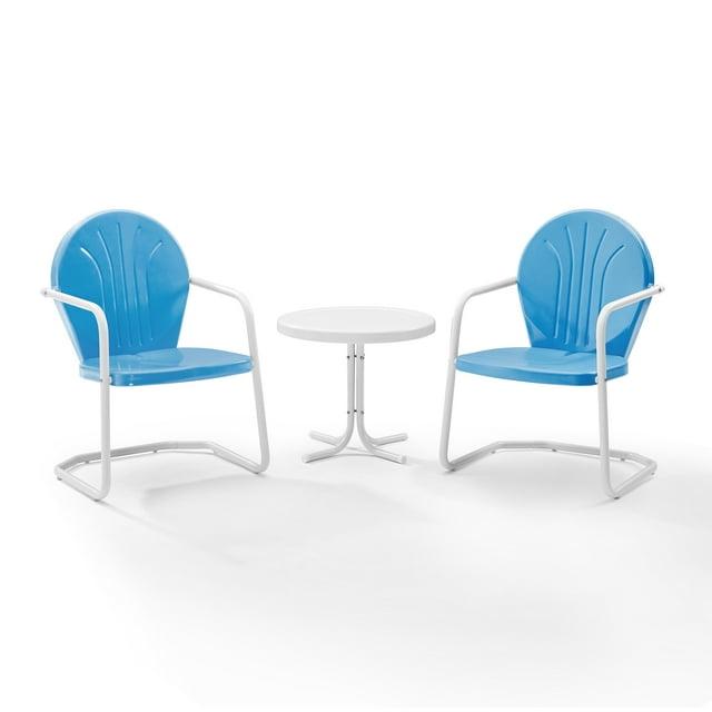 Griffith 3pc Outdoor Conversation Set - Sky Blue - Crosley