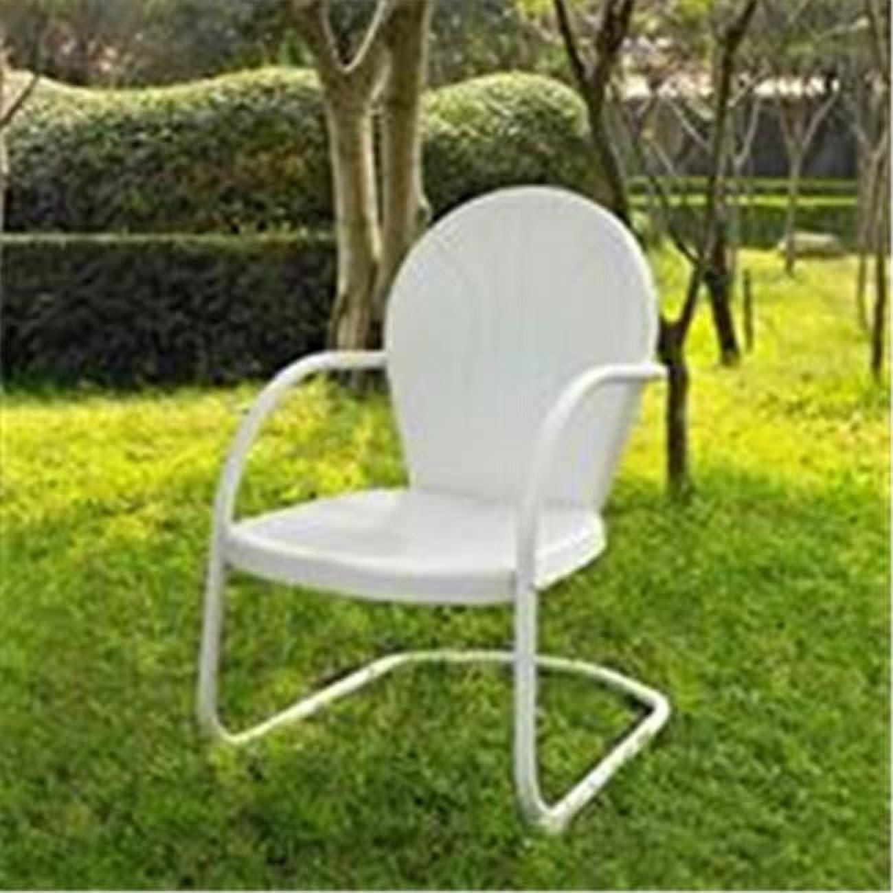 Crosley Furniture  GriffithMetal Chair - White Finish