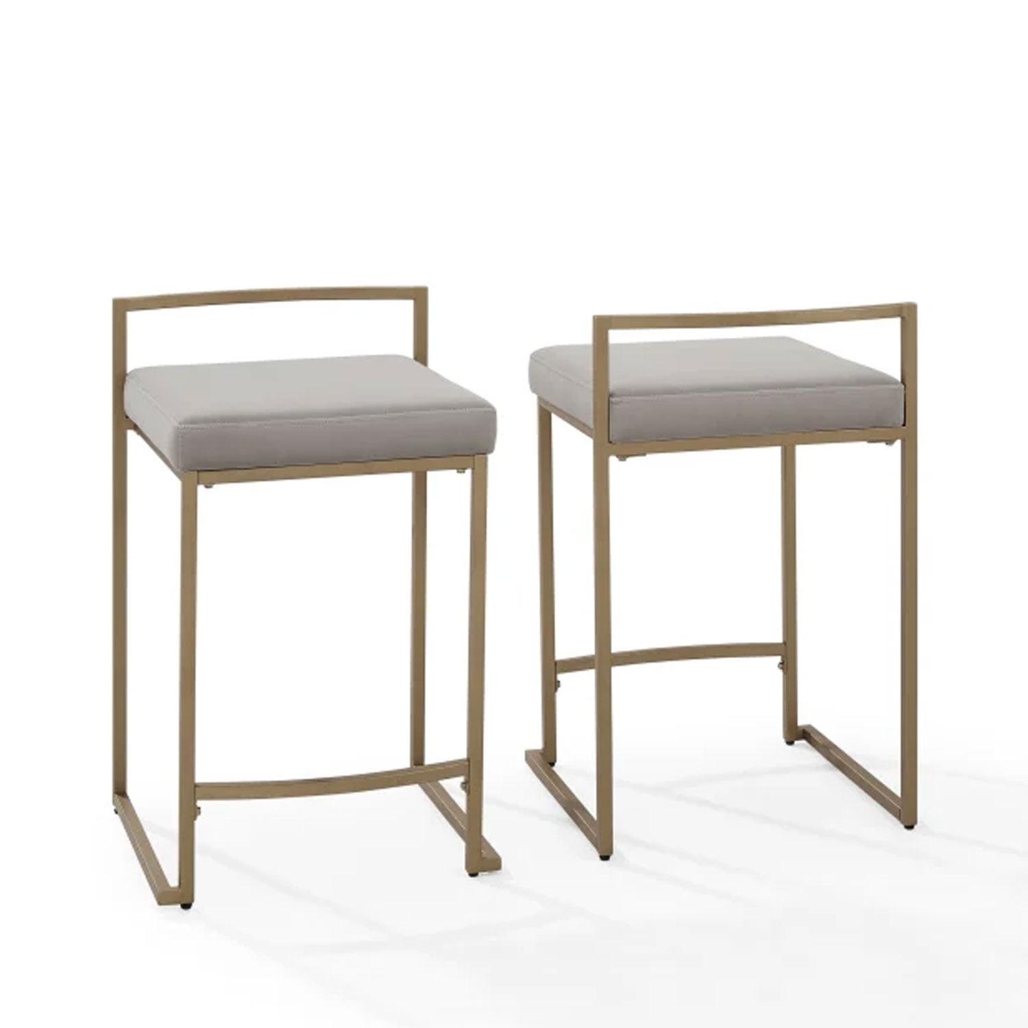 Set of 2 Harlowe Counter Height Barstools - Crosley