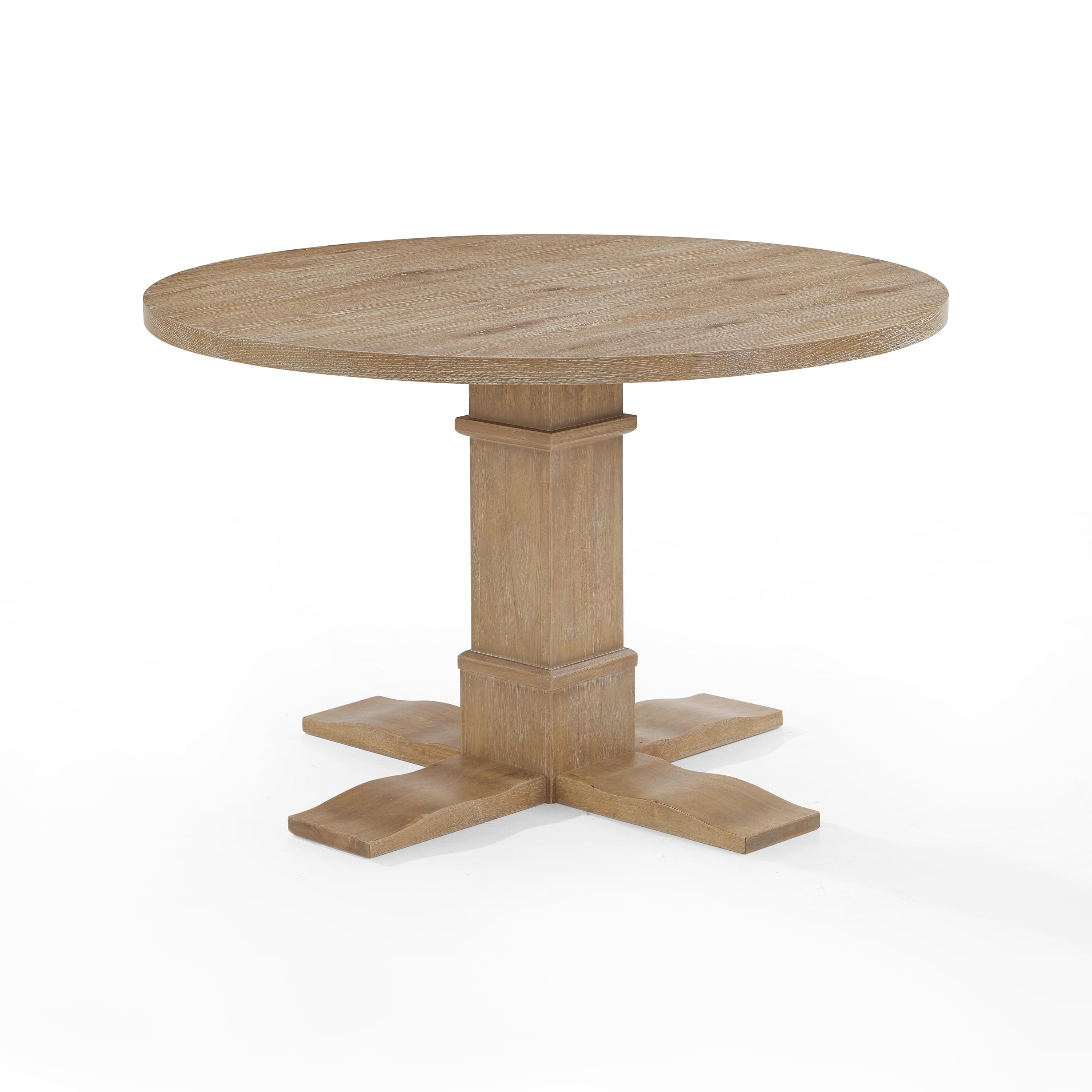 Joanna Round Dining Table Rustic Brown - Crosley