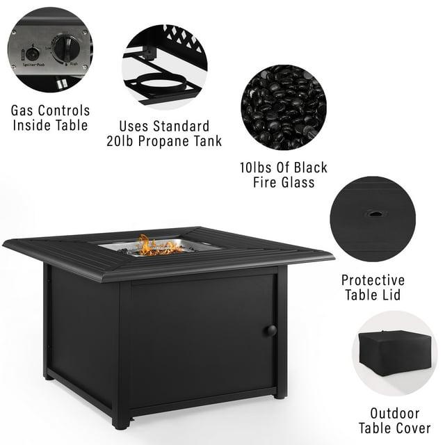 2pc Kaplan Outdoor Chair Set Mist - Crosley: Steel Frame Patio Seating with UV-Resistant Cushions