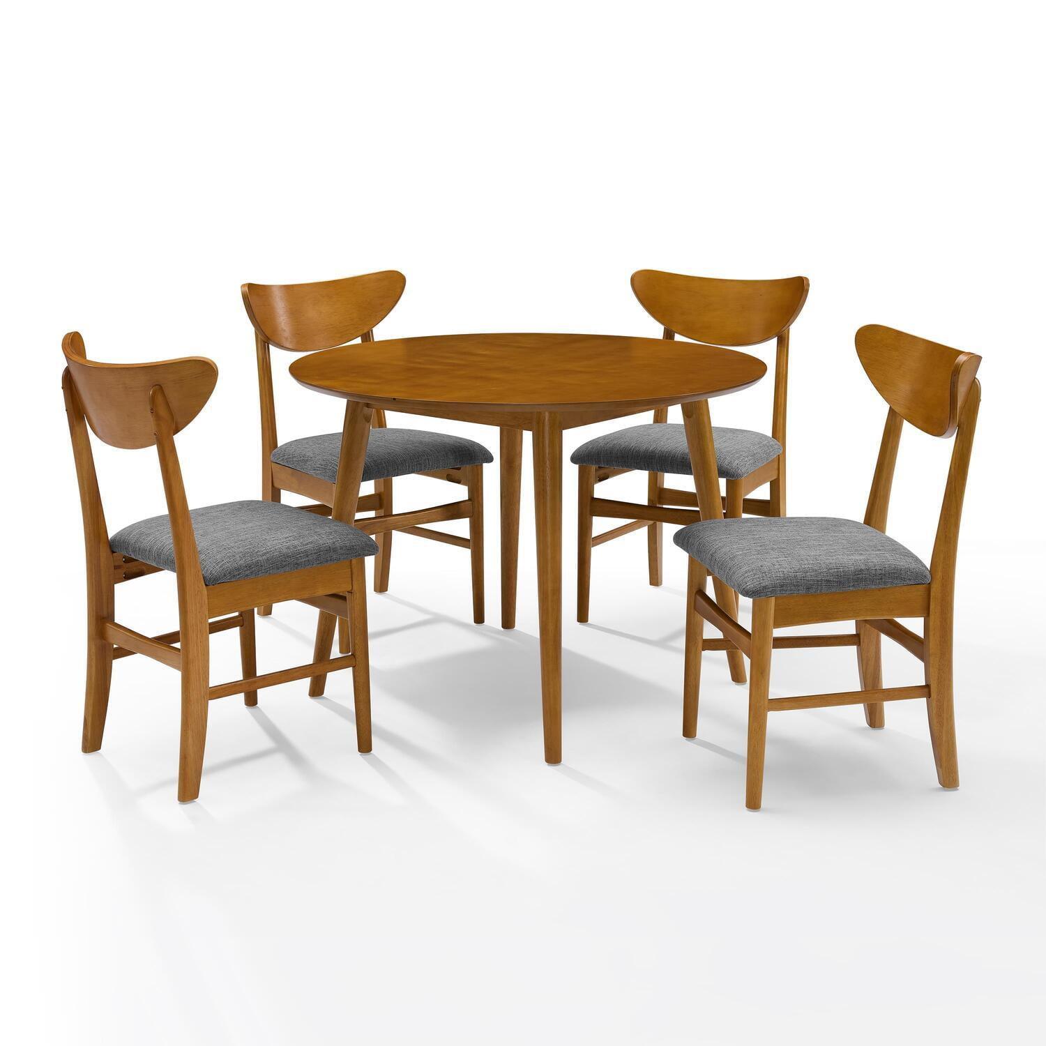 Landon 5 - Piece Solid Wood Top Dining Set