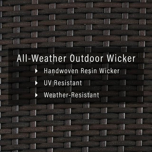 104.5gal Palm Harbor Steel Outdoor Deck Box Brown - Crosley: UV-Resistant Patio Storage with Hinged Top