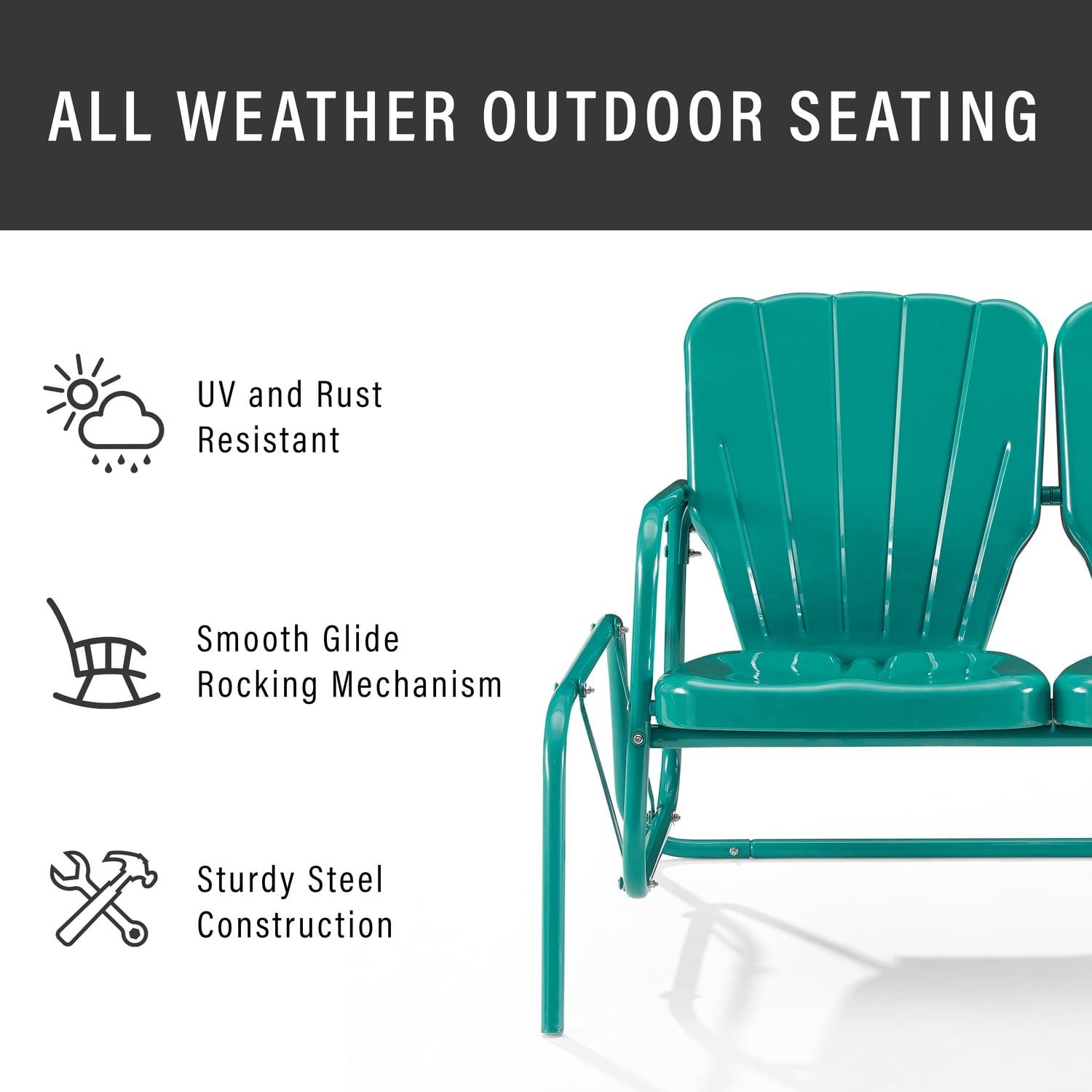 Outdoor Burley Gliding Metal Bench